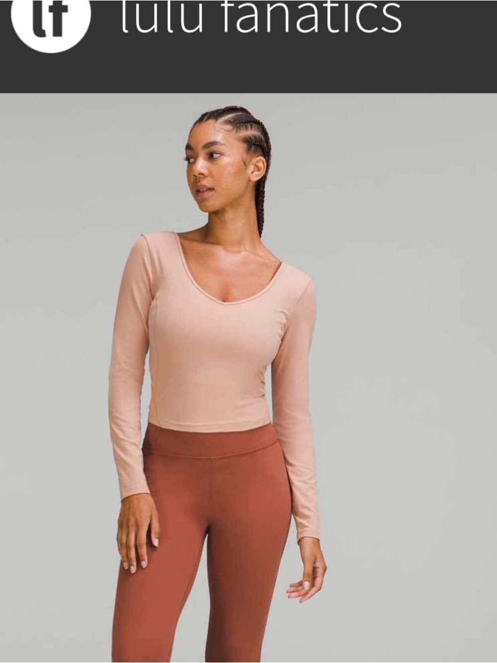 lululemon athletica Long Sleeve Tee in Dusty Rose